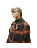 Taylor Swift Evermore Checked Coat