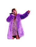 Taylor Swift Purple Fluffy Fur Jacket