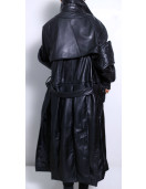 The Crow Bill Skarsgård Black Leather Coat