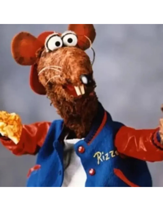 The Muppets Rizzo The Rat Blue Varsity Jacket