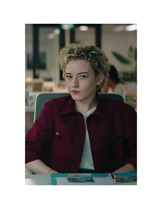 The Royal Hotel Julia Garner Red Jacket