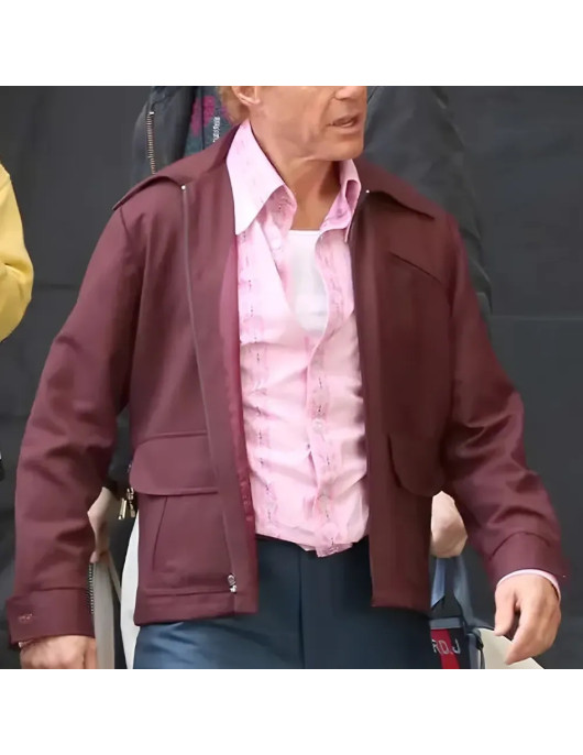 The Sympathizer Robert Downey Jr Maroon Jacket