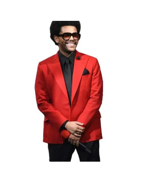 The Weeknd Blinding Lights Red Blazer