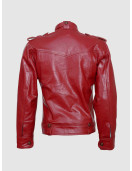 Top-Grade Men's Burgundy Leather Jacket