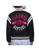 Toronto Raptors Printed Logo Varsity Satin Jacket