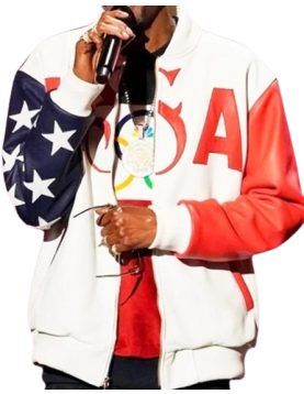 U.S. 2024 Olympic Snoop Dogg Leather Jacket