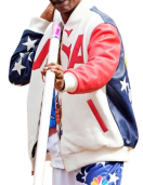 U.S. 2024 Olympic Snoop Dogg Leather Jacket