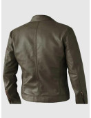 Unique Elegant Brown Leather Jacket