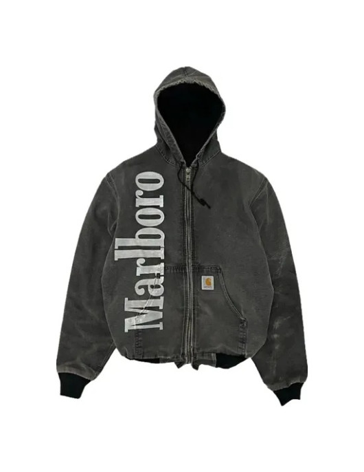 Unisex Carhartt Marlboro Hooded Denim Jacket