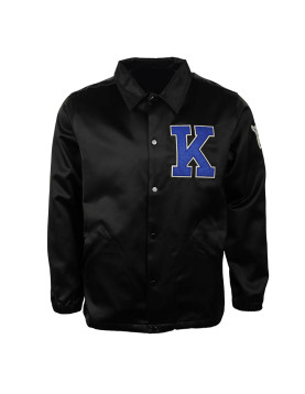 University of Kentucky Black Satin Windbreaker