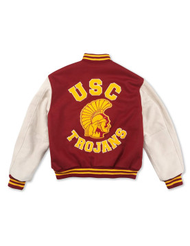 USC Trojans Varsity Cardinal and White Jacket