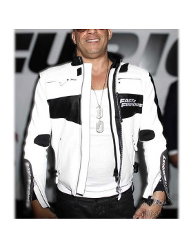 Vin Diesel Fast And Furious 7 Premiere Leather Jacket 