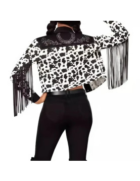 Western Cow Print Jacket