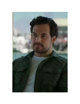 Wild Cards Giacomo Gianniotti Green Quilted Jacket