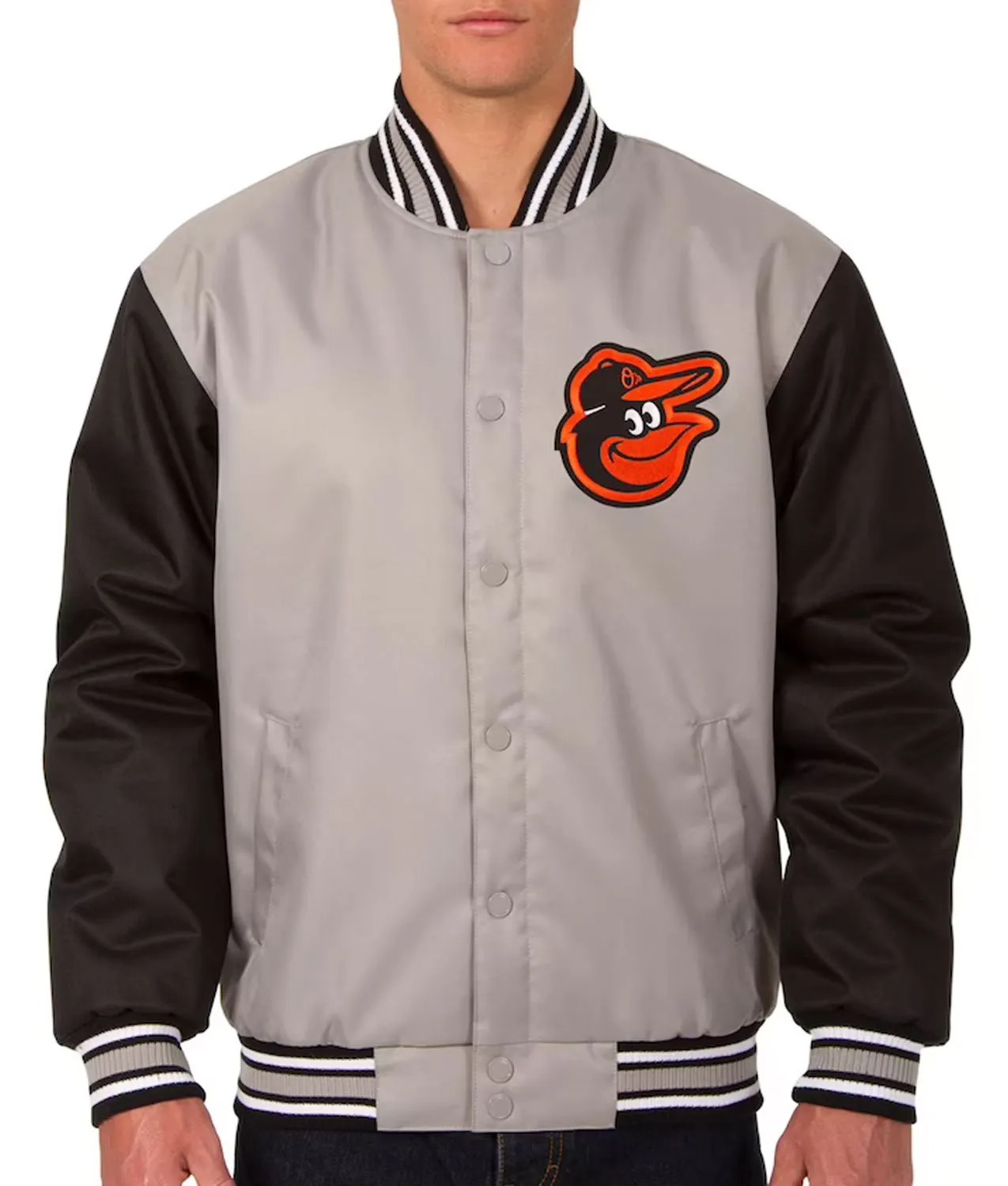 Baltimore Orioles Black Varsity Jacket