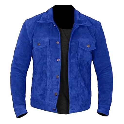 blue suede jackets