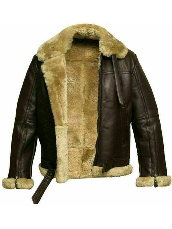 aviator jacket mens sheepskin